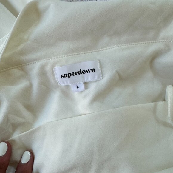 Superdown Jillian Asymmetric Midi Dress - White - Picture 5 of 5